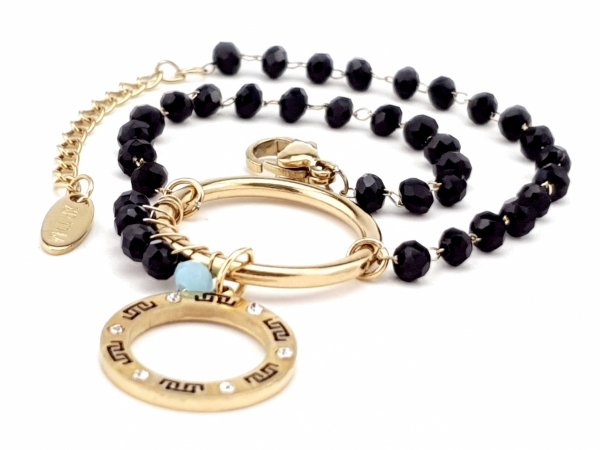 BRACELET GOLD CELEBRITY STAINLESS STEEL