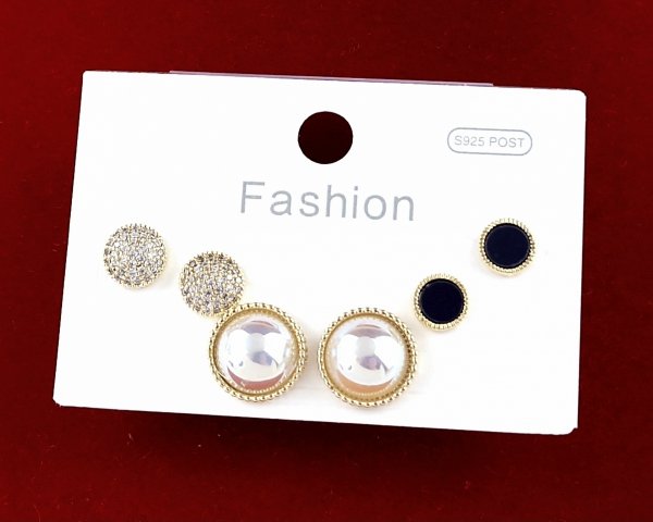 gold plated earrings with exclusive cubic zirconia