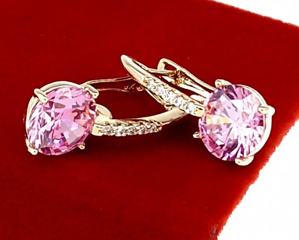 exclusive swarovski gold-plated earrings