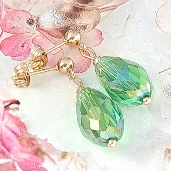 gold earrings made of stainless steel