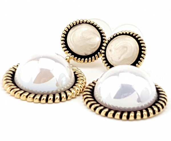 gold plated earrings with exclusive cubic zirconia