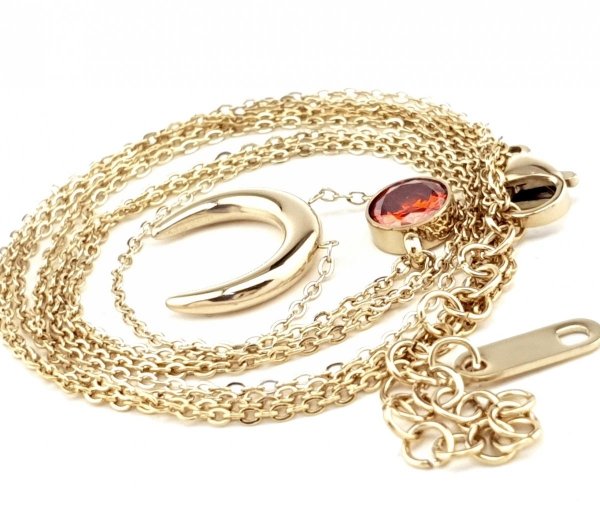 GOLD CHAIN NECKLACE celebrity STAINLESS STEEL