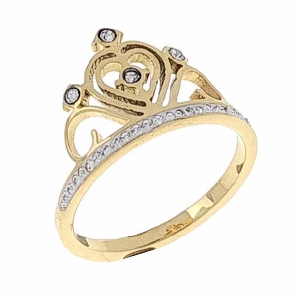 ring 17,30mm gold stainless steel