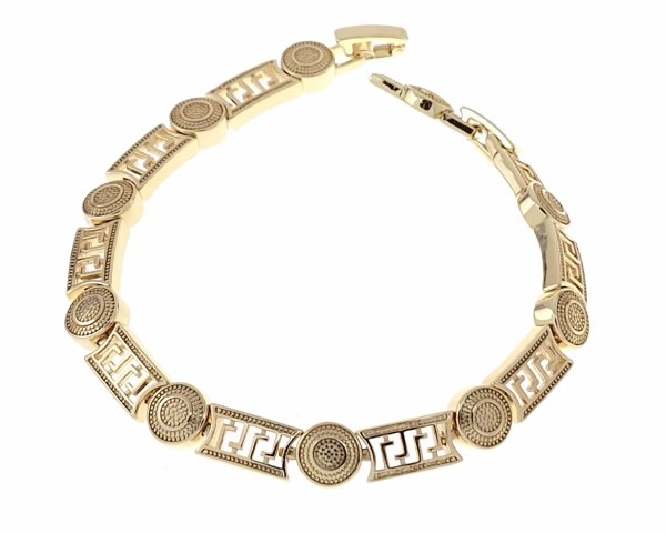 gold bracelet for a gold-plated leg