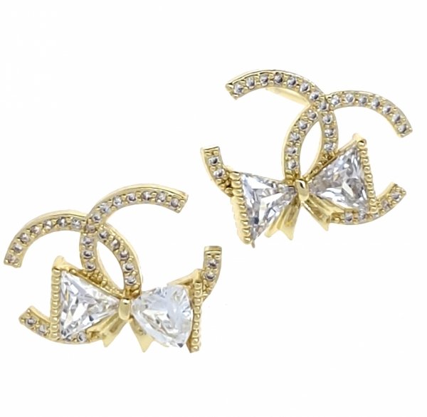 gold plated earrings with exclusive cubic zirconia