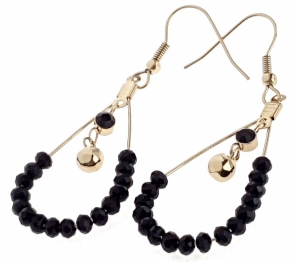 gold earrings made of stainless steel