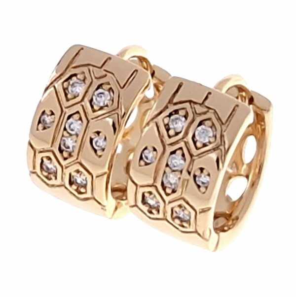 exclusive swarovski gold-plated earrings