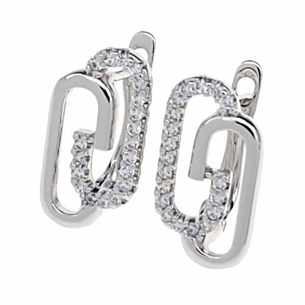 gold plated earrings with exclusive cubic zirconia