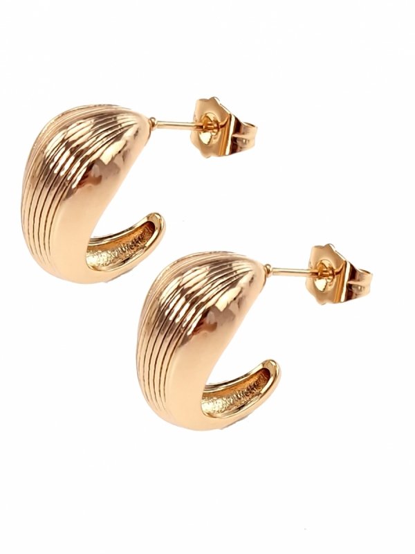 gold plated earrings with exclusive cubic zirconia