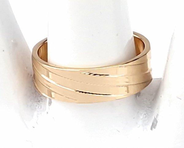 gold ring 18,60mm. gold-plated engagement xuping