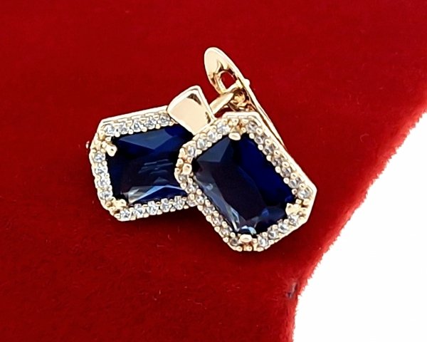 exclusive swarovski gold-plated earrings
