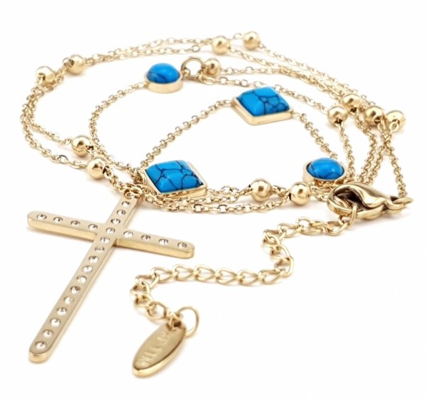 GOLD CHAIN NECKLACE celebrity STAINLESS STEEL
