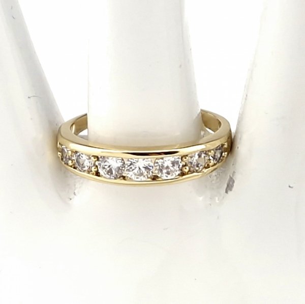 gold ring 18,60mm. gold-plated engagement xuping
