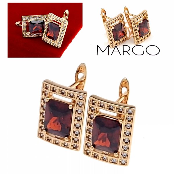 exclusive swarovski gold-plated earrings