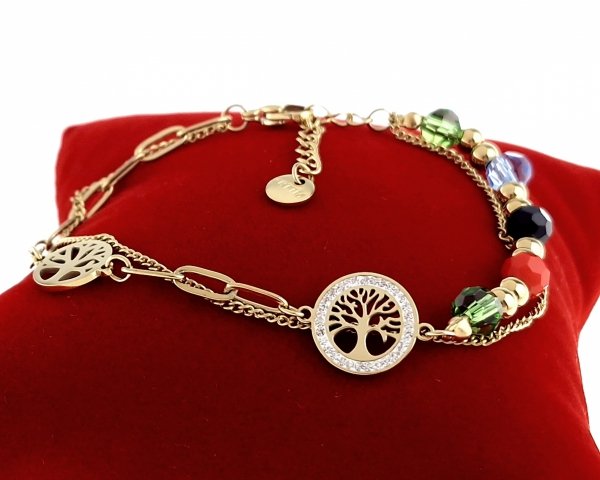 BRACELET GOLD CELEBRITY STAINLESS STEEL