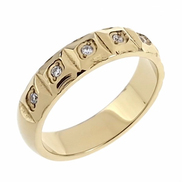 ring 19,00mm gold stainless steel