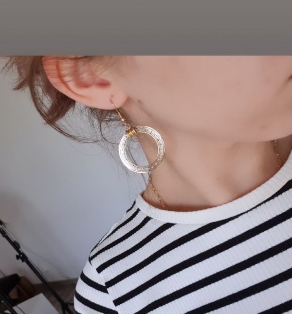 EARRINGS SILVER STAINLESS STEEL CELEBRITY