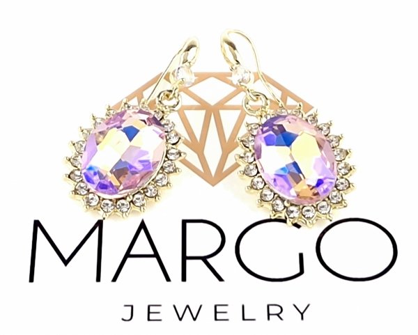gold plated earrings with exclusive cubic zirconia