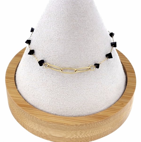 BRACELET GOLD CELEBRITY STAINLESS STEEL