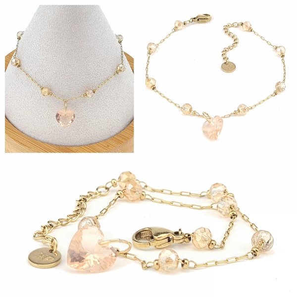 BRACELET GOLD CELEBRITY STAINLESS STEEL