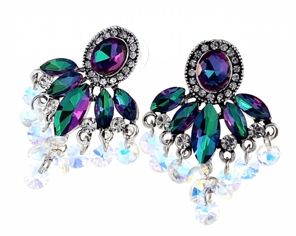 gold plated earrings with exclusive cubic zirconia