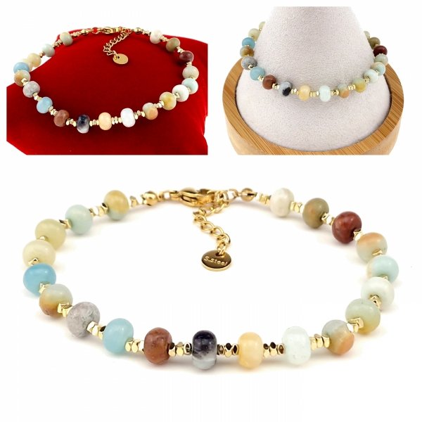 BRACELET GOLD CELEBRITY STAINLESS STEEL