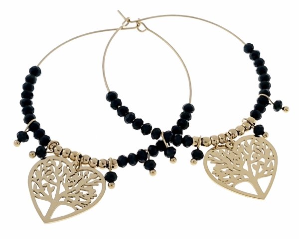 gold earrings made of stainless steel