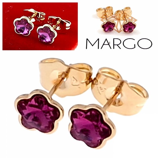 exclusive swarovski gold-plated earrings