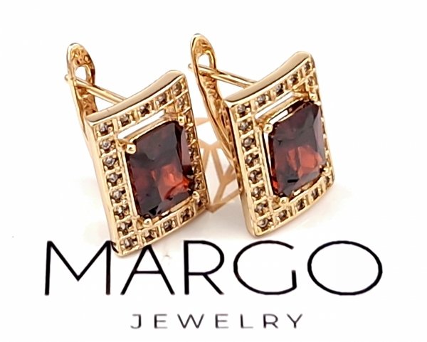 exclusive swarovski gold-plated earrings