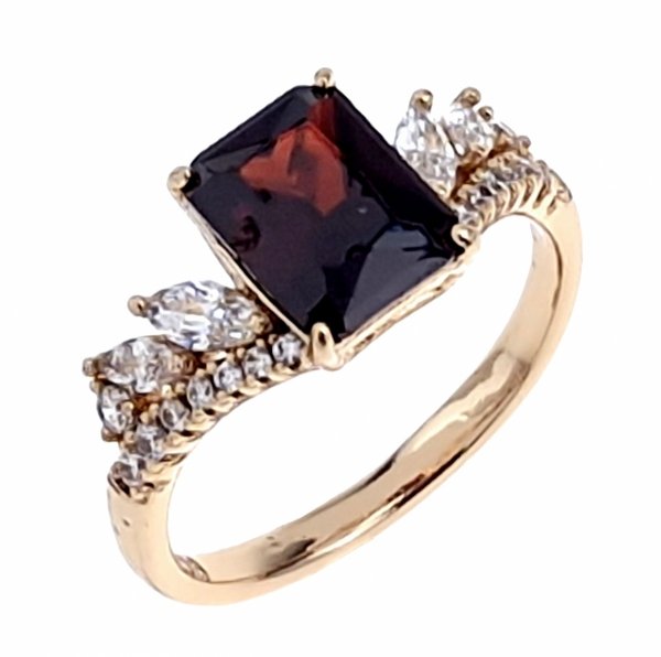 gold ring 18,60mm. gold-plated engagement xuping