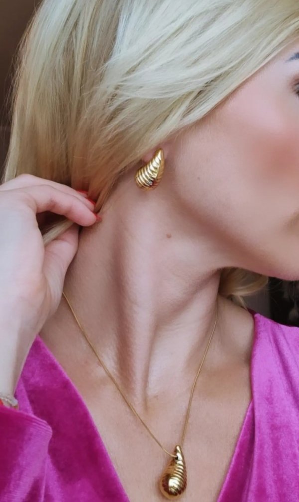 GOLD CHAIN NECKLACE celebrity STAINLESS STEEL