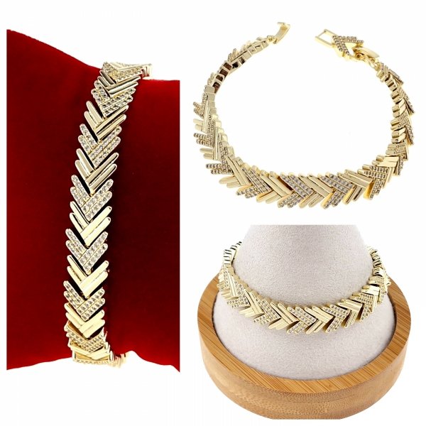 gold bracelet for a gold-plated leg