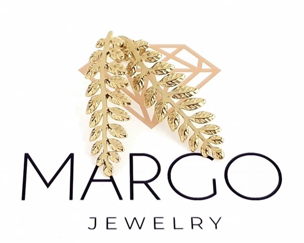 gold earrings made of stainless steel