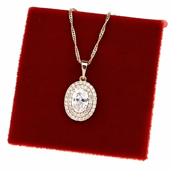 gold pendant 18k shiny xuping