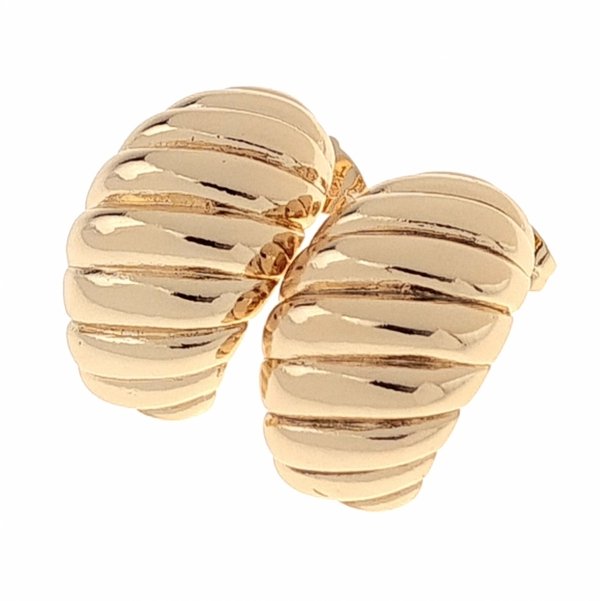 gold plated earrings with exclusive cubic zirconia