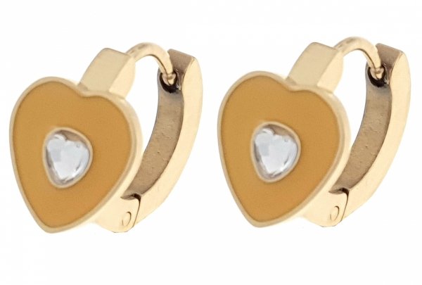 gold earrings made of stainless steel