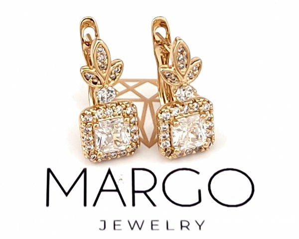 exclusive swarovski gold-plated earrings