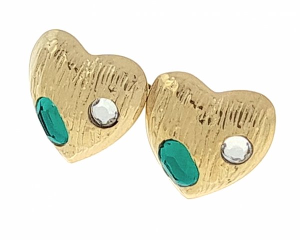gold earrings made of stainless steel
