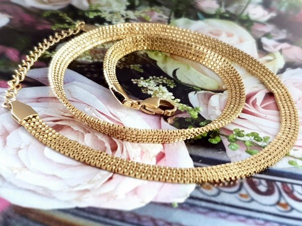 GOLD CHAIN NECKLACE celebrity STAINLESS STEEL
