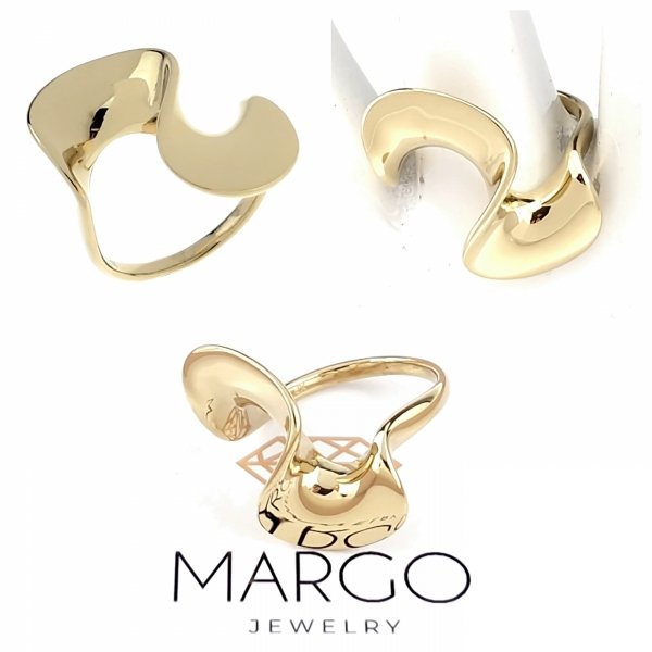 ring 19,00mm gold stainless steel