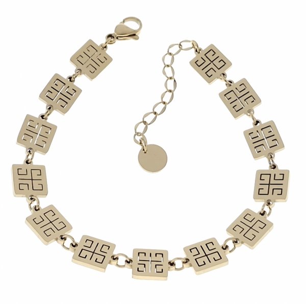 BRACELET GOLD CELEBRITY STAINLESS STEEL