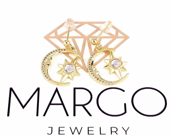 gold plated earrings with exclusive cubic zirconia