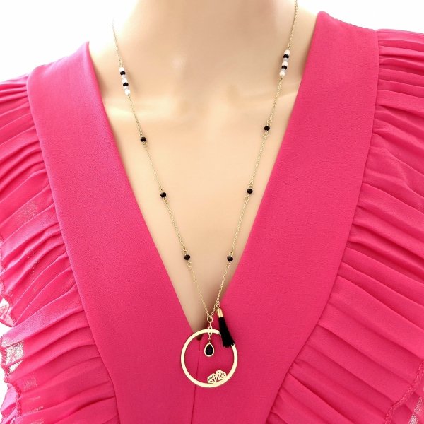 GOLD CHAIN NECKLACE celebrity STAINLESS STEEL