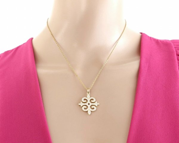 Gold Chain Celebrity Gold Plated Necklace 14K XUPING