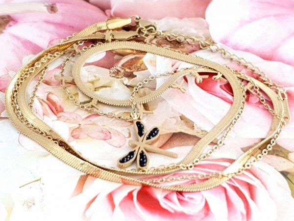 GOLD CHAIN NECKLACE celebrity STAINLESS STEEL