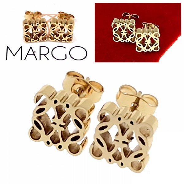 gold earrings made of stainless steel