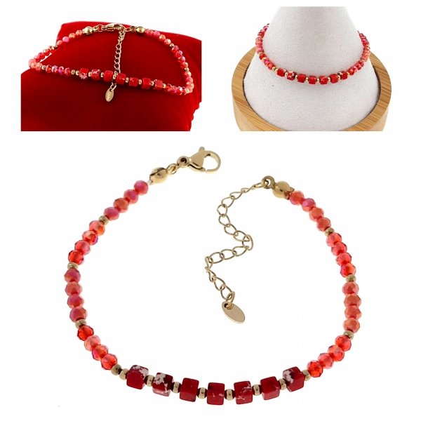 BRACELET GOLD CELEBRITY STAINLESS STEEL