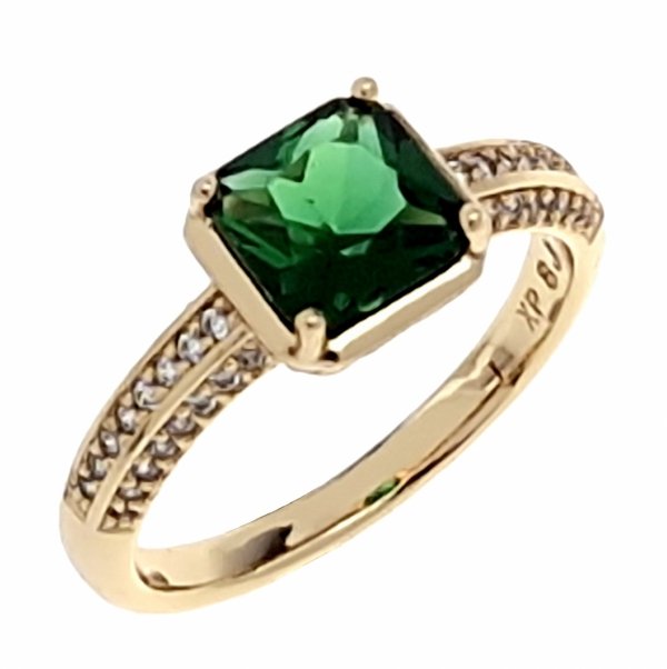 gold ring 18,60mm. gold-plated engagement xuping