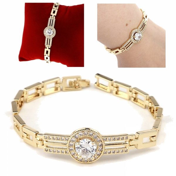 gold bracelet for a gold-plated leg