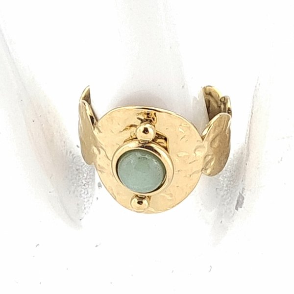 ring 18,30mm gold stainless steel